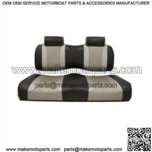 Black/Black Front Seat Cushion for Club Car Precedent Golf Cart 12-Up