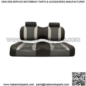 Black/Grey Front Seat Cushion for Club Car Precedent Golf Cart 12-Up