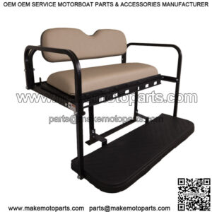 MACH3 Rear Flip Seat for EZGO RXV Golf Carts - Sandstone