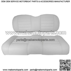 Premium Vinyl Front Seat Cushions for EZGO RXV (08-Up) Golf Cart - White