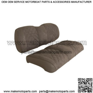 Suede Front Seat Cushions for Club Car Precedent/Tempo/Onward Golf Cart - Pewter