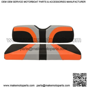 Blade Golf Cart Rear Seat Covers for Genesis 250/300 Seat Kits-Gray/Orange/Black