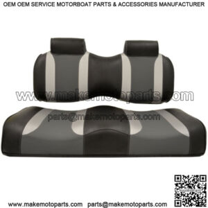 Golf Cart Seat Cushions for Yamaha Drive/Drive2 - Black/Grey