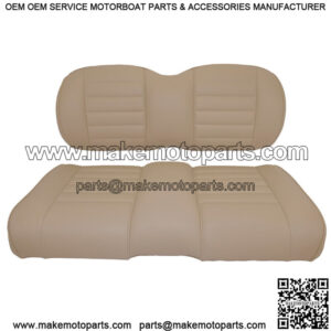 Premium Vinyl Front Seat Cushions for EZGO S6/L6 Express Golf Cart - Beige