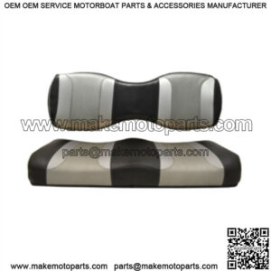 Golf Cart Rear Seat Covers for Genesis 250/300 - Black/Silver