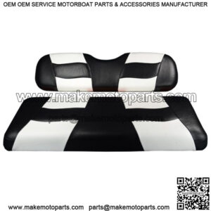 Riptide 2004-Up Black/White Two-Tone Front Seat Covers for Club Car Prece