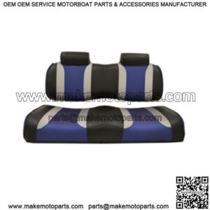 Black/Blue Front Seat Cushion for Club Car Precedent Golf Cart 12-Up