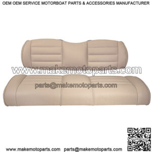 Premium Vinyl Seat Cushions for Mach3 Golf Cart Rear Seat - Light Beige