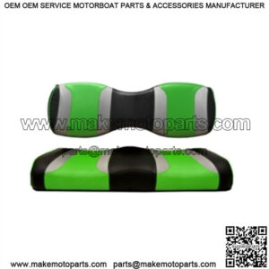Golf Cart Rear Seat Cushions for Genesis 250/300 - Black/Green