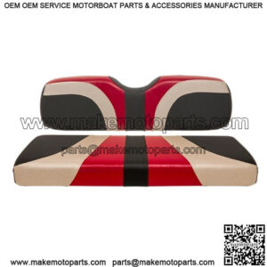 Blade Golf Cart Rear Seat Covers for Genesis 250/300 - Garnet/Champagne/Black