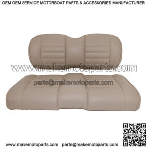 Premium Vinyl Front Seat Cushions for EZGO S6/L6 Express Golf Cart - Mushroom
