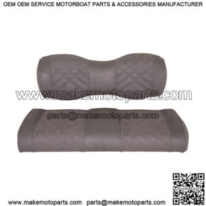 Suede Rear Seat Cushion Assembly for Genesis 250/300 Golf Cart Rear - Pewter