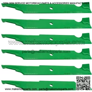 18.625-Inch x 5/8" Circle Hole 54" Notched Air-Lift Blade for Bad Boy Mowers