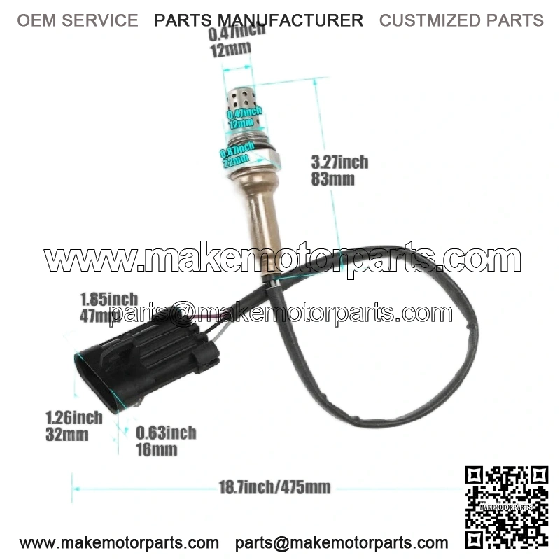 O2 Sensor Oxygen for EFI UTV1000 800 700 500 HiSUN MASSIMO Bennche MSU HS YS NEW - Image 3