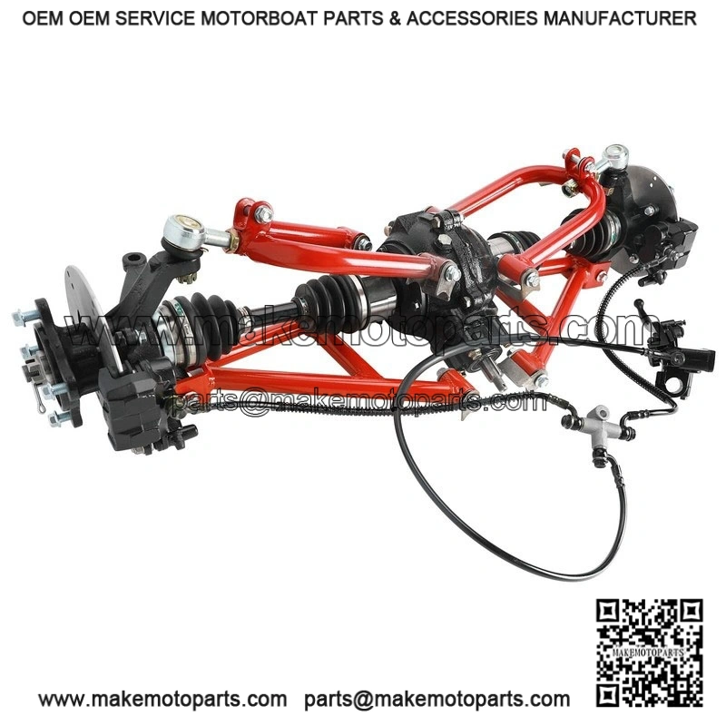 Rear Drive Shaft CV Axle Swing Arm Kit with Brake Assembly for Go Kart ATV Golf Cart - Image 2