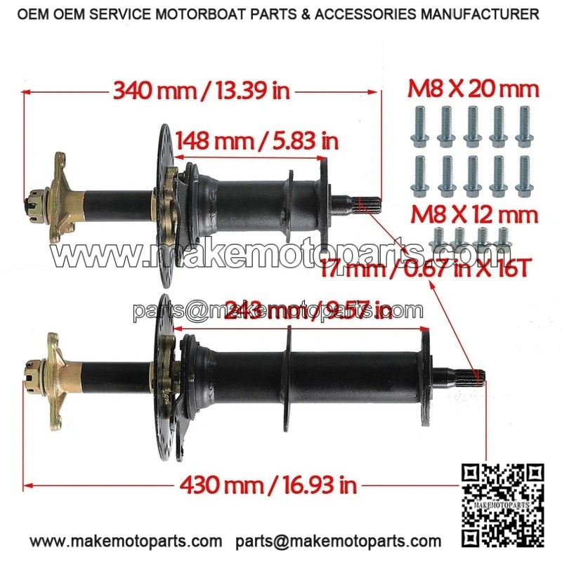 72V 1500W Differential Motor Rear Axle Kit with Snow Sand Tracks for Electric ATV Golf Cart Go Kart - Image 3
