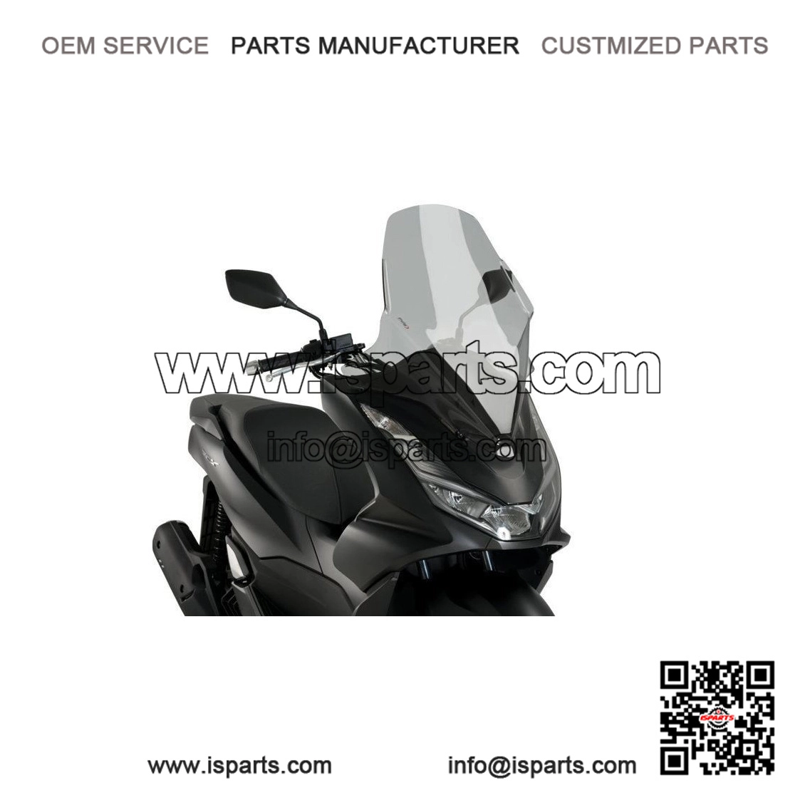Dark Smoke Touring Windshield for Honda PCX125 (2021-2024) - Image 2