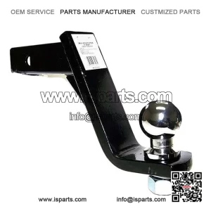 8" Drop Hitch for 2" Receiver with 1-7/8" Ball Set - Heavy Duty Trailer Ball Mount