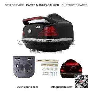 Universal Motorcycle Trunk Tail Box Luggage Trunk with Integrated Light for Honda PCX125