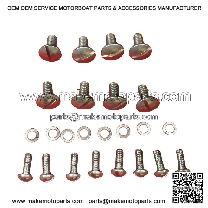 For Round Nose IH Farmall Cub ÿ Stainless Steel Tank Dash Hood Grill Dogleg Bolt Screw Kit