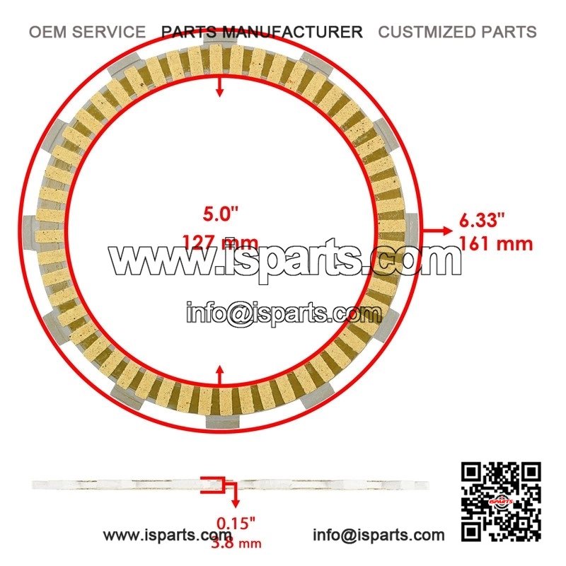 Clutch Friction Steel Plates & Springs Kit for Honda CB900C Custom (1980-1982) - Image 2