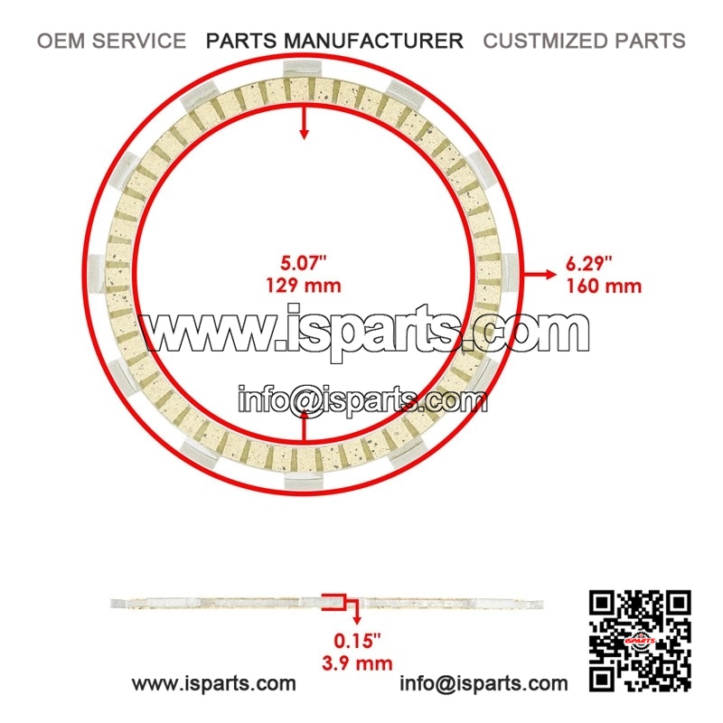 Clutch Friction Steel Plates & Springs Kit for Honda CB900C Custom (1980-1982) - Image 3