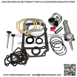 Master Rebuild Kit For 12HP Kohler K301 With Standard Piston And Rod And Valves