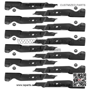 742-0677 742-0677A 54-Inch Deck Blades Kit with Nuts for MTD & Cub Cadet Mowers