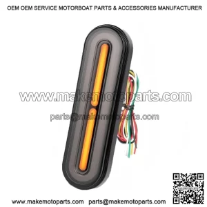 Universal Motorcycle Rear Stop Brake LED Tail Light with Flowing Turn Signal