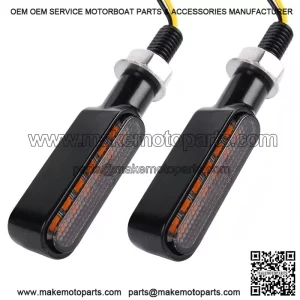 Flowing LED Turn Signals Light ?C 2x Amber Blinker Indicator for Motorcycle