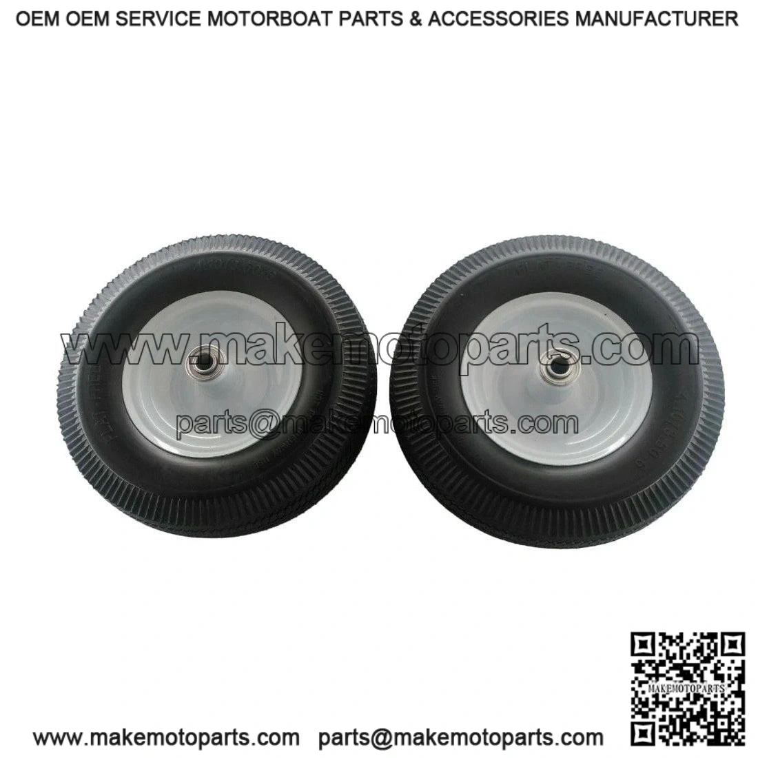 4.10/3.50X6 No-Flat Wheel Assembly (2-Pack) ?C Fits Little Wonder 4164204 Blowers