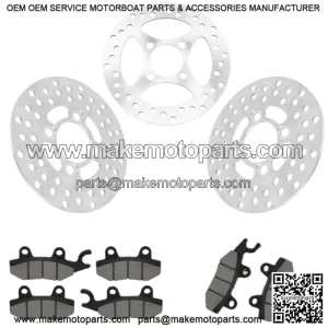 Honda XR650L 1993-2025 Rear Brake Disc Rotor With Brake Pad and Disc Bolts