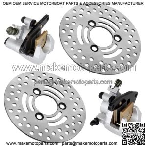 For Yamaha Rhino 700 YXR700 4X4 2008-13 Front Left Right Brake Caliper Disc Pads