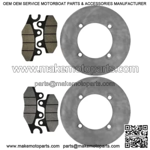 For Yamaha YXE70 YXE85 Wolverine X2 X4 XTR 16-25 Rear Brake Discs and Brake Pads