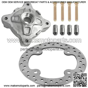 For Polaris RZR 800 2008-2014 Front Wheel Hub and Brake Disc Rotor Kit
