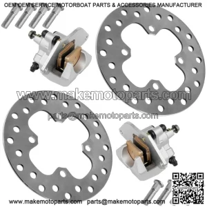 For Honda FourTrax Rancher TRX420FA 2014-2026 Front Brake Caliper With Disc and Studs