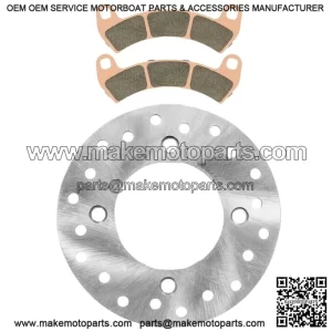 For Honda CRF250R CRF250X 2004-2007 Front and Rear Brake Disc Set With Sintered Pads