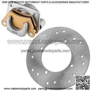 For Polaris Ranger 500 2x4 2006 2007 Rear Left Brake Caliper With Disc With Pads