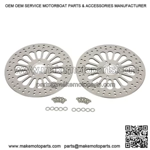 Front Brake Rotors Super Spoke High Polished ?C 11.5" 2pcs for Harley Touring Dynas
