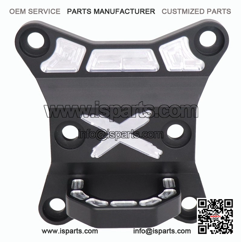 Black Rear Differential Plate with Tow Hook for Can-Am Maverick X3