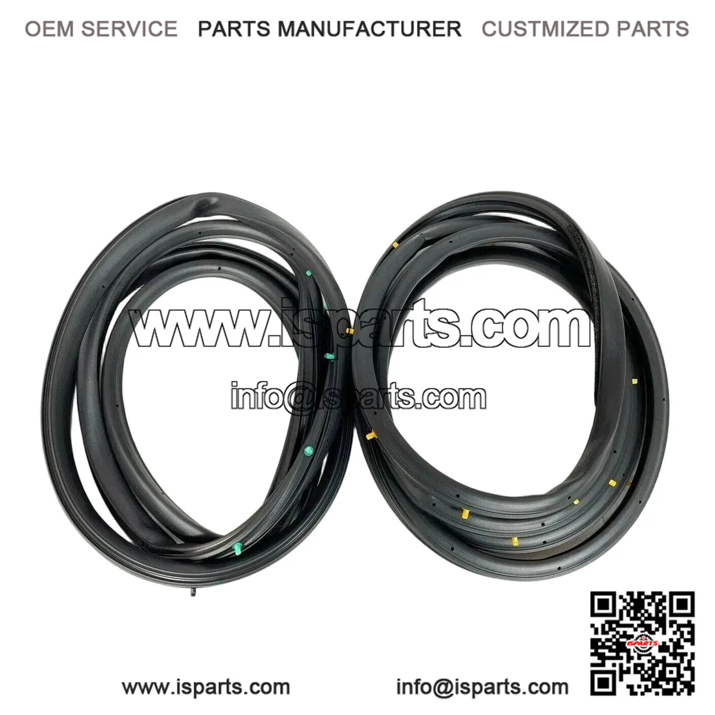 Front Door Weatherstrip Seal Rubber R&L Set ?C MAZDA 93-95 RX7 RX-7 FD FD3S