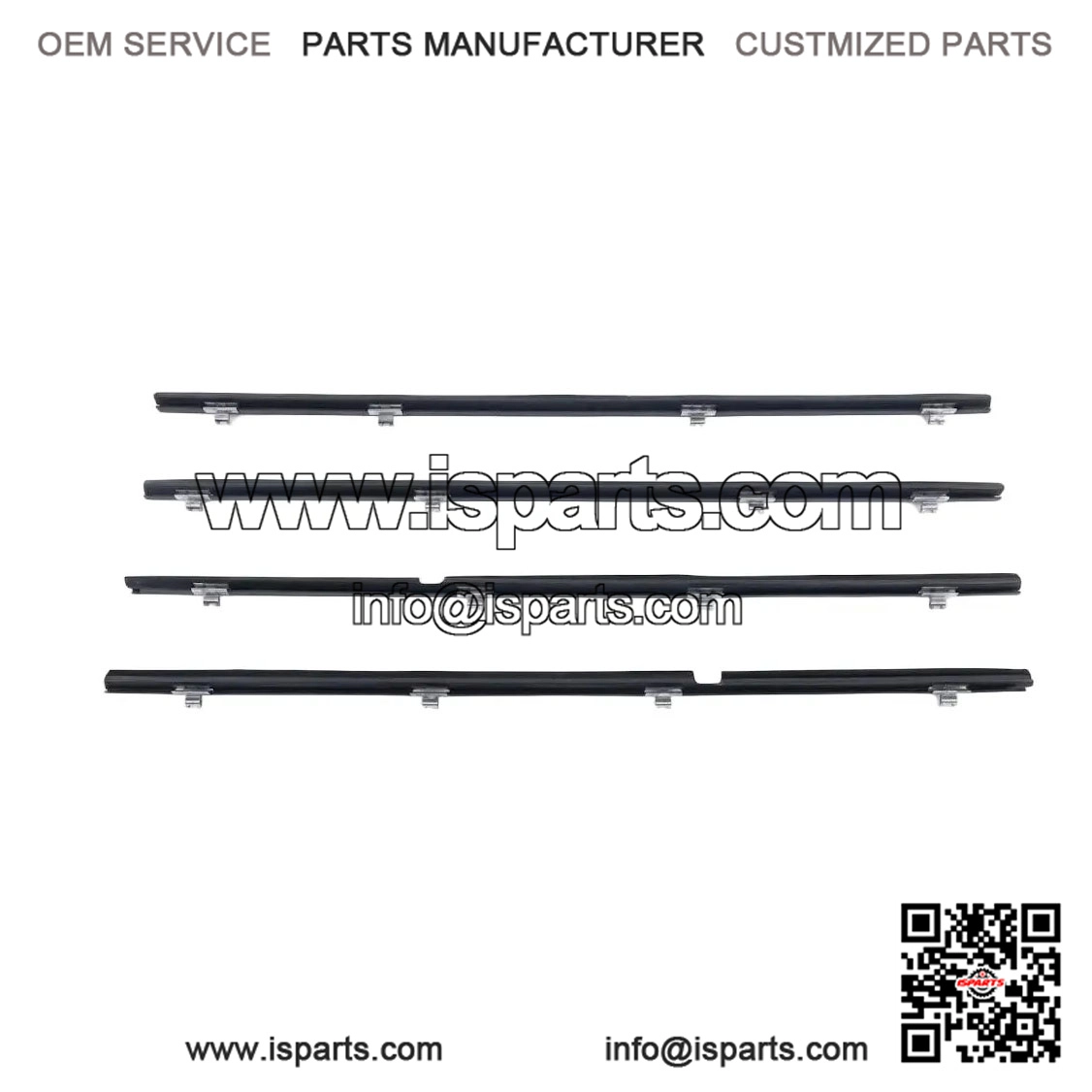 DOOR GLASS INNER WEATHERSTRIP 4-SET Molding ?C LEXUS RX270 RX350 450H
