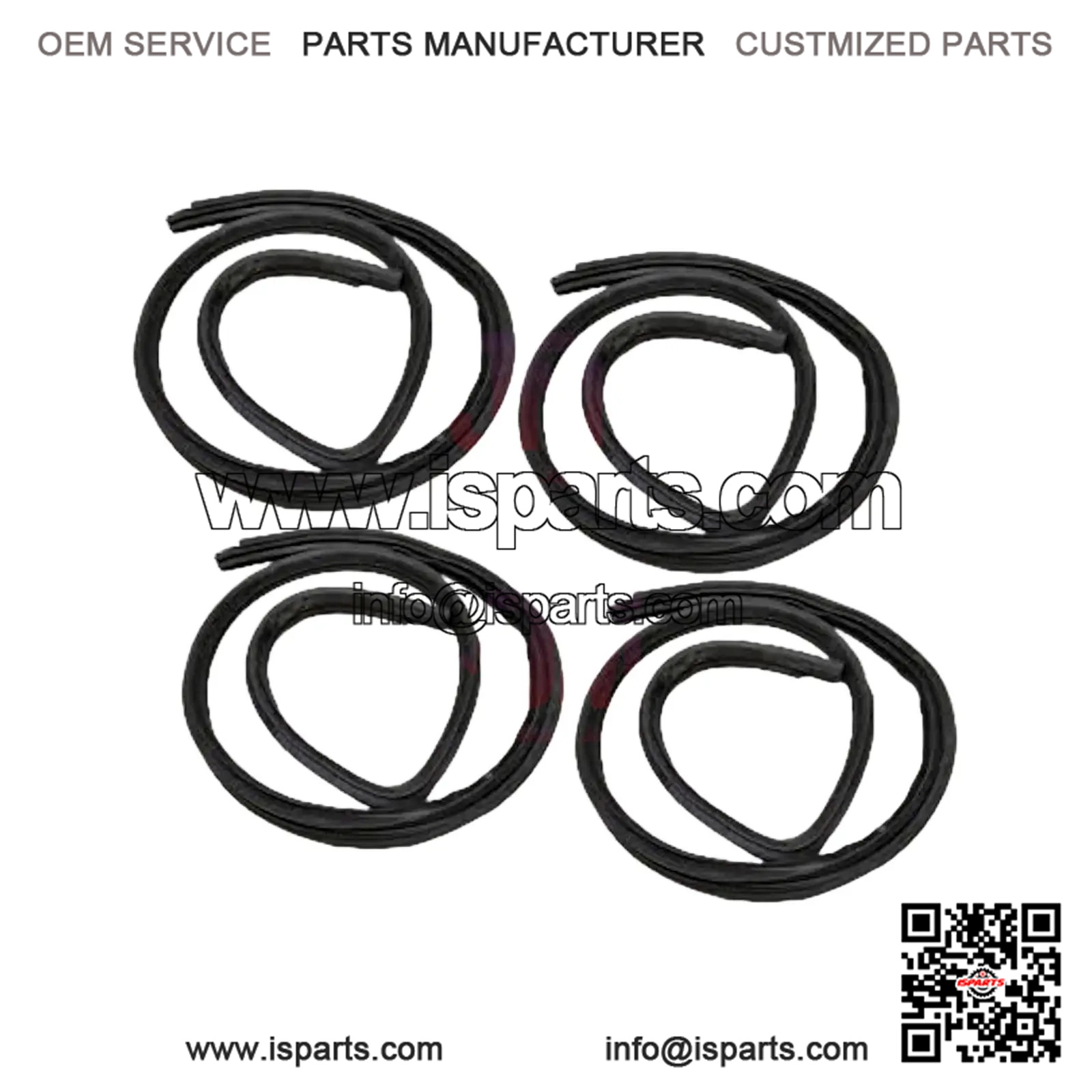 Door Inner Weatherstrip 4-Set ?C MITSUBISHI 03-07 LANCER Evo 8 CT9A CS7A/W