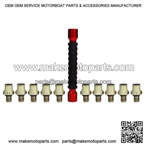 11 Piece Motorcycle Wheel Spoke Wrench Set Tool