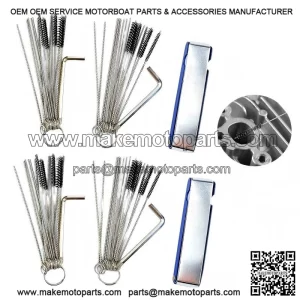 Carburetor Jet Cleaning Tool Brushes ?C 90pcs Needles for Motorcycle ATV Parts