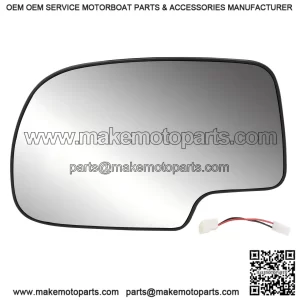 Driver Side Heated Exterior Mirror Glass - Convex with Turn Signal - Replacement for 2003-2007 Cadillac Escalade, Chevrolet Avalanche, Silverado, Suburban, Tahoe, GMC Sierra, Yukon