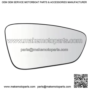 Clear Snap On Passenger Side Mirror Glass - Compatible with 2015-2017 Chrysler 200 (CH1325188)