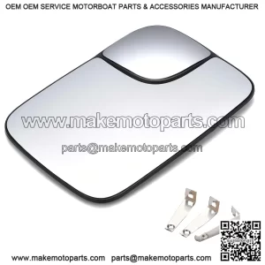 Heated Passenger Side Mirror Glass with Spotter Mirror - Replaces 5161010AA - Compatible with Dodge Ram 1500, 2500, 3500 (2005-2009)