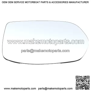 Non-Heated Passenger Side Mirror Glass with Backing Plate - Convex Exterior Side View - Compatible with 2012-2016 Honda CR-V and 2016-2018 HR-V