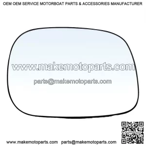 Heated Passenger Side Mirror Glass with Backing Plate - Convex Exterior Side View - Compatible with 2005-2008 Dodge Ram 1500, 2005-2009 Ram 2500, 2005-2009 Ram 3500